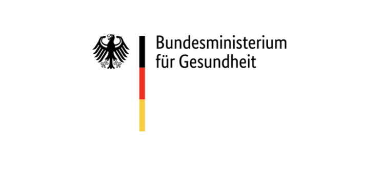 Logo des Bundesministeriums für Gesundheit mit Bundesadler und Schriftzug. Digitale Informationsangebote werden durch Gebärdensprachvideos barrierefrei in Deutscher Gebärdensprache (DGS) zugänglich gemacht.